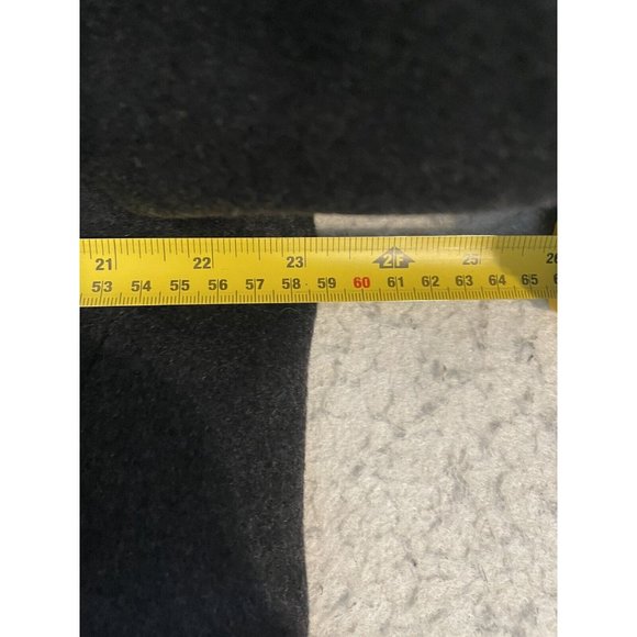 Vince Camuto Trench Coat Mens Large Full Length Charcoal Gray Overcoat Designer - Picture 12 of 13